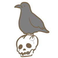 Crow and Skull