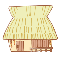 New thatched roof house