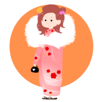 Girl kimono