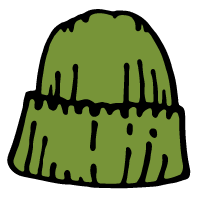 Yarn hat (green)