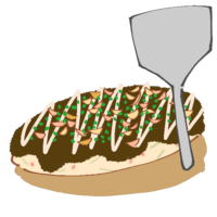 Okonomiyaki and trowel