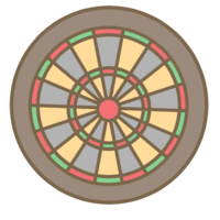 Darts target (red x green)
