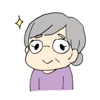 Grandma wearing glasses