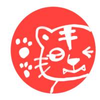 Hanko-style tiger