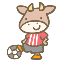 Cow soccer (red)