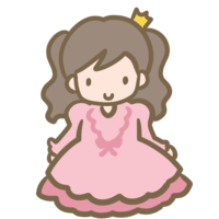 Girl in disguise (pink dress)