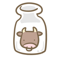 Milk in a bottle