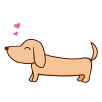 Heart and Dachshund