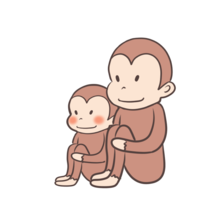 Monkey parent and child