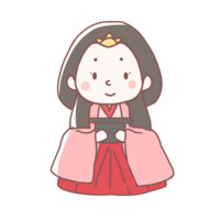 Three lady-in-waiting