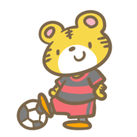 踢足球的老虎(红色)