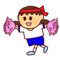 打乒乓球的女孩