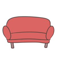 Red sofa