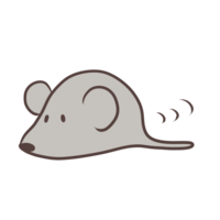 地をはうネズミ