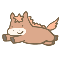 走る馬
