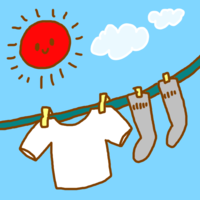 Washing on a sunny day