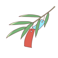 笹叶和纸条