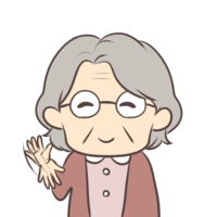 Grandma beckoning
