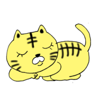 Tora sleeping