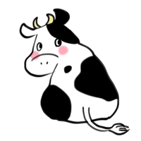 Cow turning around