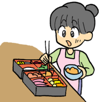 New Year dishes