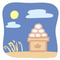 Moon and dumpling