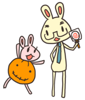 Halloween of rabbits
