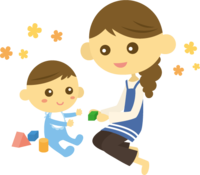 お母さんと赤ちゃん素材