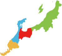 MAP data of Hokuriku region