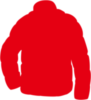 Down jacket silhouette