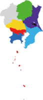 Map data of Kanto region