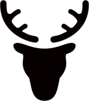 Reindeer face icon set