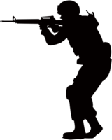 特殊部隊SWATのシルエット