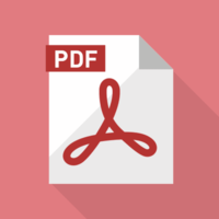 PDF file flat design icon