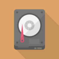 Hard disk flat icon
