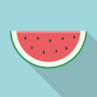Watermelon flat icon