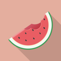 Watermelon flat icon