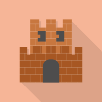 Super Mario-style fort