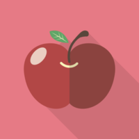 Apple flat icon