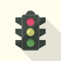 Overseas traffic light
