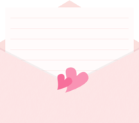 Love letter in an envelope