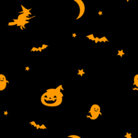 (October / Autumn) Halloween pattern seamless background pattern