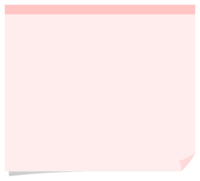 カラフルな付箋紙の背景フレームイラスト(ピンク-ブルー-グリーン-イエロー)