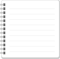Horizontal opening double ring notebook (Notepad)