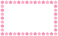 桜のフレーム飾り枠