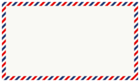 航空邮件用(海外用)信封的装饰框