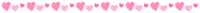 (2月/情人节)手绘风格心形的线条装饰格线插图(粉红色粉彩巧克力)