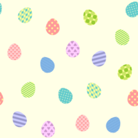 (復活祭)イースターエッグ(卵-たまご)の背景パターン