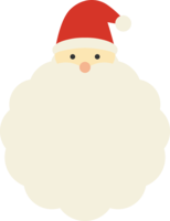(クリスマス)サンタクロースの髭のフレーム枠