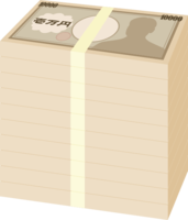 10 million yen cash wad (banknote-money)